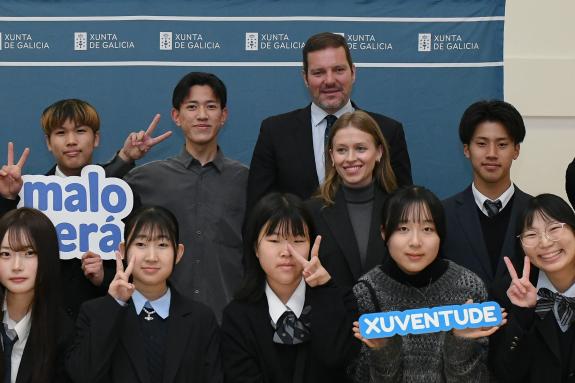 Imagen de la noticia:López Campos ensalza el importante intercambio cultural entre la juventud de Galicia y Japón que supone el programa 'La Juve...