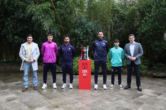 Imagen de la noticia:Arias participa en la presentación de la final de la Copa del Rei Juvenil, que se disputará el domingo en el Anxo Carro