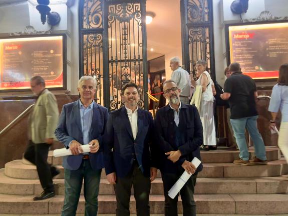 Imaxe da nova:A Xunta incide no papel histórico do Centro Galego de Rosario e celebra coa colectividade do exterior o concerto de Luar na Lubre