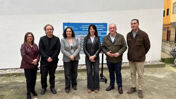 Imaxe da nova:A Xunta licita as obras de 12 novas vivendas públicas na rúa Rei Abdullah, na Coruña, que suporán un investimento de  máis de 2,2M€