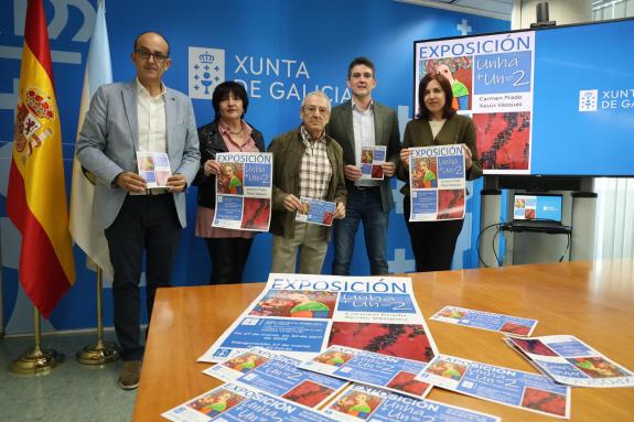 Imaxe da nova:A Xunta amosa na Biblioteca Pública de Lugo a obra pictórica de Xesús Vázquez e Carmen Prado