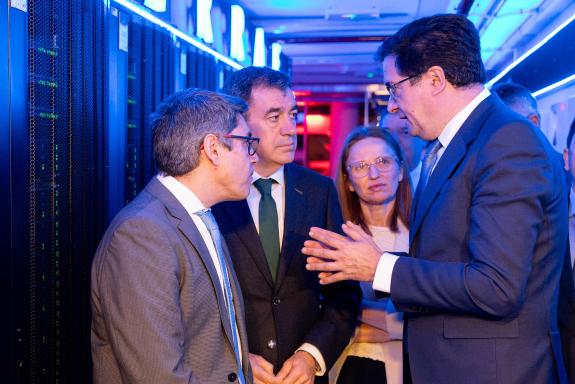 Imaxe da nova:Galicia amosa as capacidades do CESGA e o potencial da I+G+i ao ministro para a Transformación Dixital