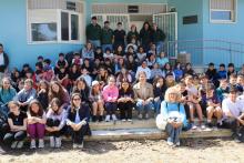 Lara Meneses recibe o alumnado de galego de Castela e León co desexo de que 