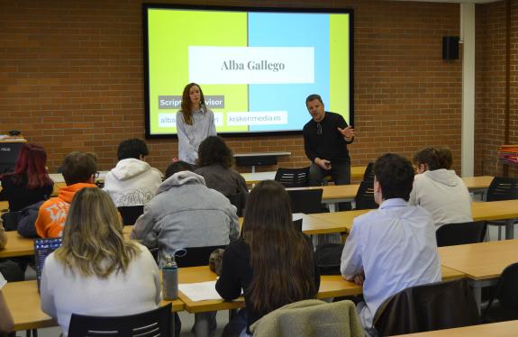 Imaxe da nova:A Xunta difunde o audiovisual en galego entre o alumnado universitario e de formación profesional