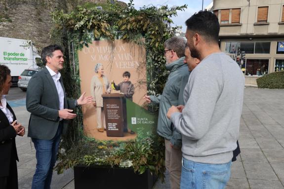 Imagen de la noticia:La Xunta desarrolla en Lugo una acción de concienciación para reforzar la recogida separada de biorresiduos