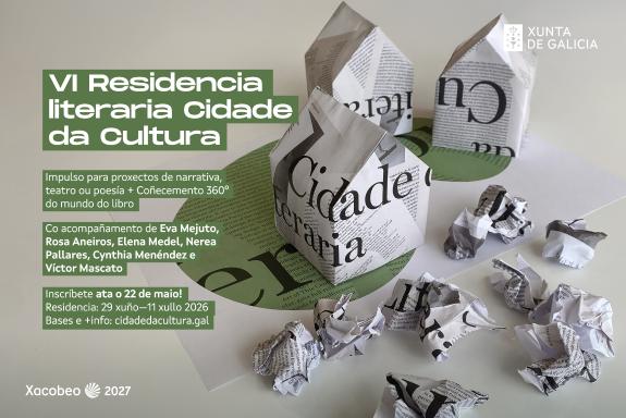 Imagen de la noticia:La Xunta impulsa el talento de escritores emergentes con la VI Residencia Literaria de la Cidade da Cultura