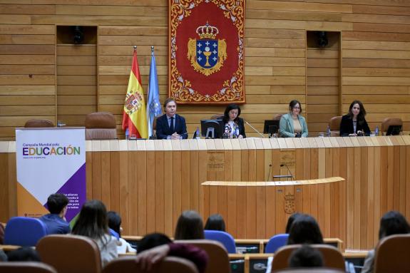 Imaxe da nova:A Xunta participa no acto central da coalición galega da Campaña Mundial pola Educación
