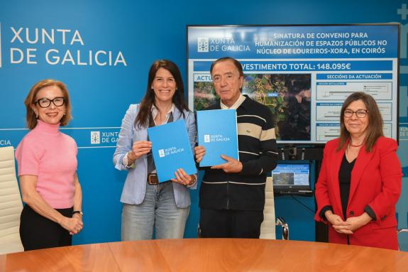 Imagen de la noticia:La Xunta firma con el Ayuntamiento de Coirós el convenio para la humanización de espacios públicos en los núcleos rurales de...