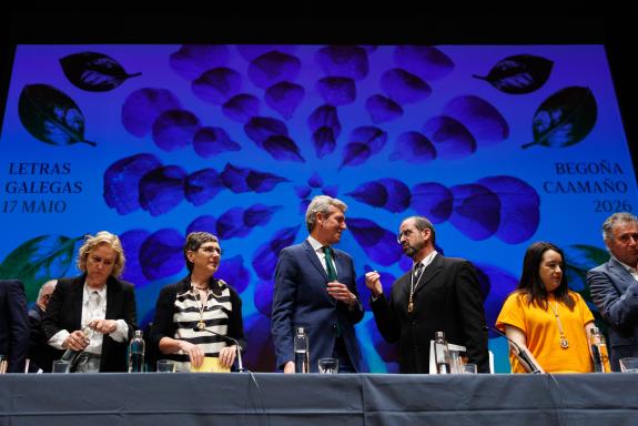 Imaxe da nova:Rueda preside a Sesión Plenaria Extraordinaria e Pública da Real Academia Galega con motivo do Día das Letras Galegas 2026