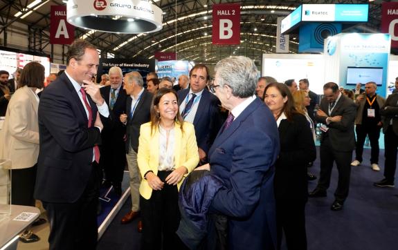 Imagen de la noticia:Villaverde destaca el momento histórico de expansión del naval gallego en la inauguración de la X edición de Navalia
