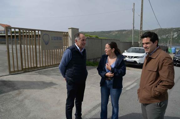 Imaxe da nova:Villaverde visita A Ostreira en Malpica e destaca a importancia das empresas acuícolas para o futuro do marisqueo en Galicia