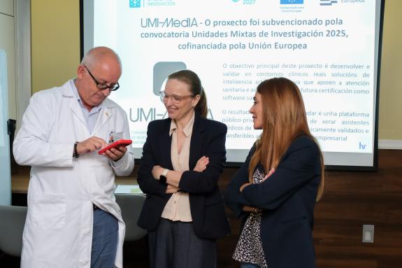 Imaxe da nova:A Xunta apoia ao IDIS e ás empresas Biodigital Tech e Edisa para desenvolver software de IA aplicado á atención sanitaria