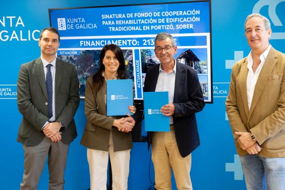 Imagen de la noticia:El Fondo de Cooperación de la Xunta facilita al Ayuntamiento de Sober la rehabilitación de una edificación tradicional en Po...