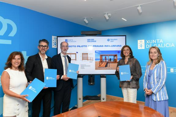 Imagen de la noticia:La Xunta pone en marcha el proyecto piloto de playas inclusivas con la instalación de estructuras climáticas sostenibles en ...