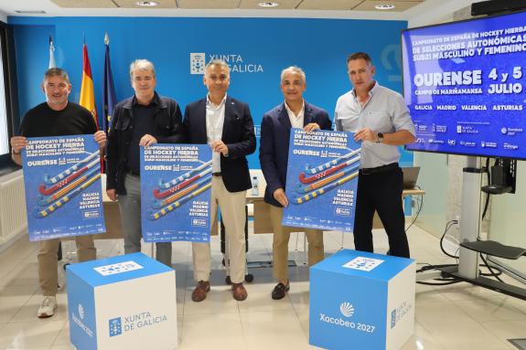 Imaxe da nova:A Xunta participa na presentación do Campionato de España de Seleccións Autonómicas de Hóckey Herba Sub 21, que se disputará en xul...