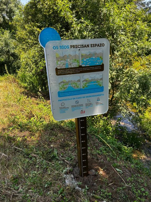 Imagen de la noticia:La Xunta instala 18 paneles divulgativos para informar y sensibilizar a la ciudadanía sobre el riesgo de inundación en disti...