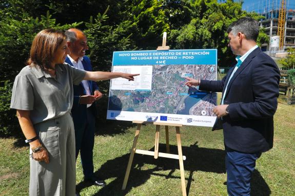 Imaxe da nova:A Xunta e o Concello de Poio destinarán 4 M€ a construír un novo bombeo e un segundo tanque de tormentas no municipio para seguir m...