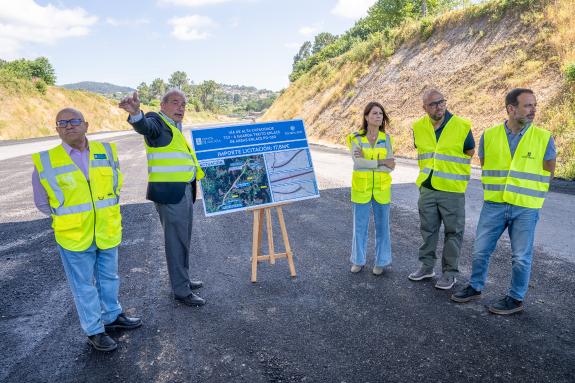 Imaxe da nova:A Xunta avanza nas obras do novo treito da vía de altas prestacións AG-42 Tui- A Guarda, que prevé rematar no vindeiro 2027