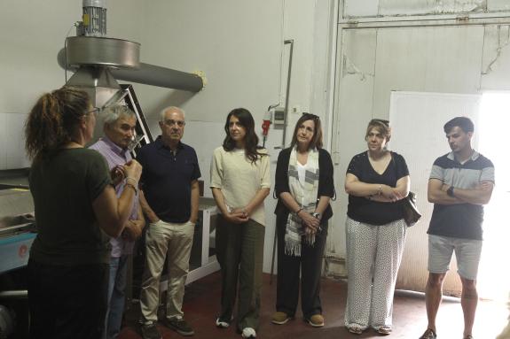 Imaxe da nova:María José Gómez salienta a aposta de Aceiroga polas novas tecnoloxías e pola mellora da súa capacidade produtiva
