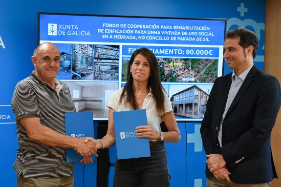 Imaxe da nova:O Fondo de Cooperación da Xunta facilita ao Concello de Parada de Sil a rehabilitación dunha edificación na Hedrada para vivenda ac...