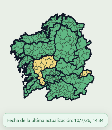 Imagen de la noticia:La Xunta mantiene mañana sábado la alerta por calor en nivel amarillo en el interior de Pontevedra y Valdeorras