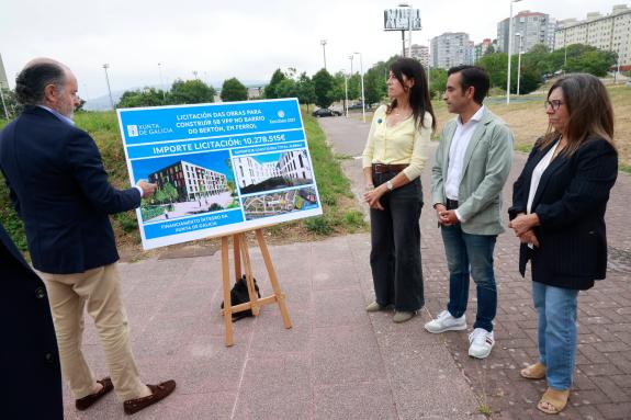 Imaxe da nova:Allegue destaca a licitación das obras de 58 novas vivendas  públicas no Bertón, en Ferrol, cun investimento autonómico de 10,3 M€