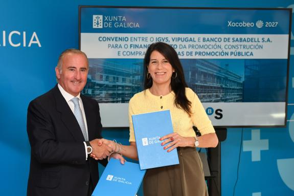 Imaxe da nova:A Xunta asina un acordo de colaboración co Sabadell Gallego para o financiamento da promoción de vivenda pública