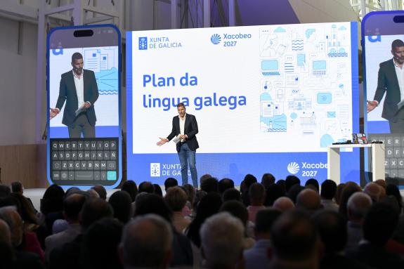 Imaxe da nova:A proposta de actualización do Plan xeral de normalización da lingua galega inclúe case 700 medidas para impulsar o seu uso en toda...