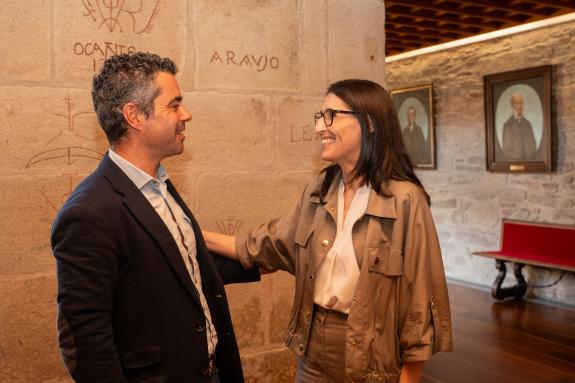 Imagen de la noticia:El comisario del Xacobeo 2027 analiza con la rectora de la USC iniciativas conjuntas para reforzar la presencia del Xacobeo ...