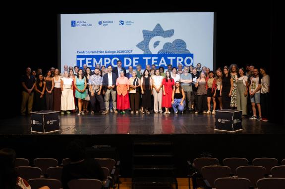 Imaxe da nova:López Campos presenta os 14 novos espectáculos para a temporada 2026-2027 do Centro Dramático Galego baixo o lema 'Tempo de teatro'