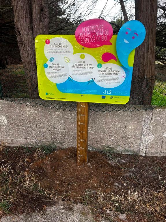Imagen de la noticia:La Xunta instala 27 paneles divulgativos para informar y sensibilizar a la ciudadanía sobre el riesgo de inundación en disti...