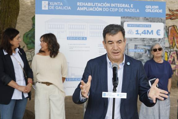 Imaxe da nova:A Xunta investirá 1,4 M€ na remodelación completa do colexio plurilingüe de Nadela