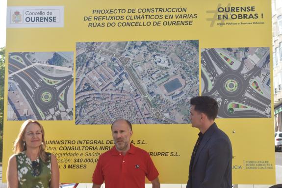 Imagen de la noticia:La Xunta y el Ayuntamiento de Ourense inician la construcción del proyecto piloto de refugio climático urbano