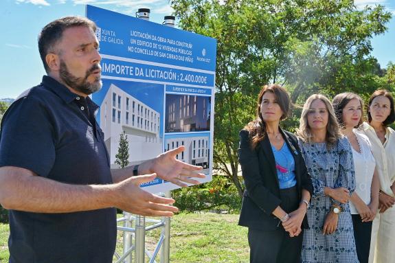 Imaxe da nova:A Xunta licita por 2,4 M€ as obras de construción de 12 vivendas de promoción pública en San Cibrao das Viñas, que se ofrecerán en ...