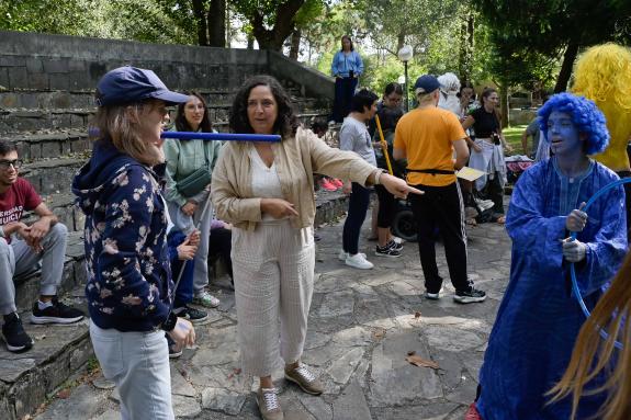 Imaxe da nova:Belén do Campo destaca o éxito da campaña de verán dos campamentos inclusivos na visita ás últimas quendas no albergue xuvenil de G...