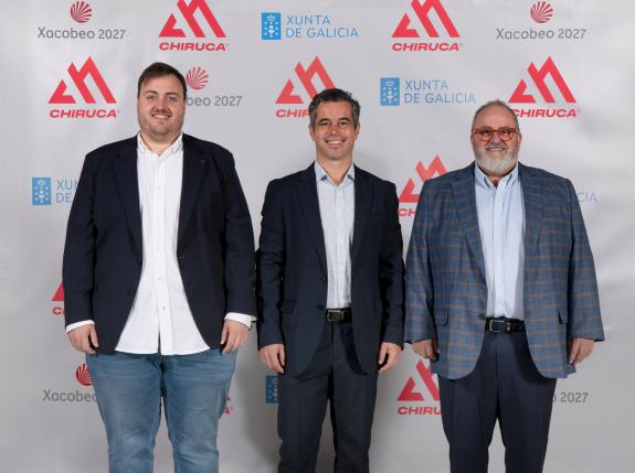 Imaxe da nova:A Xunta amplía a estratexia de colaboración pública-privada para a celebración do Xacobeo 2027 cun novo acordo coa firma de calzado...