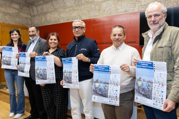 Imaxe da nova: A Xunta reafirma o compromiso co deporte adaptado na presentación da terceira etapa da marcha ciclista de Special Olympics