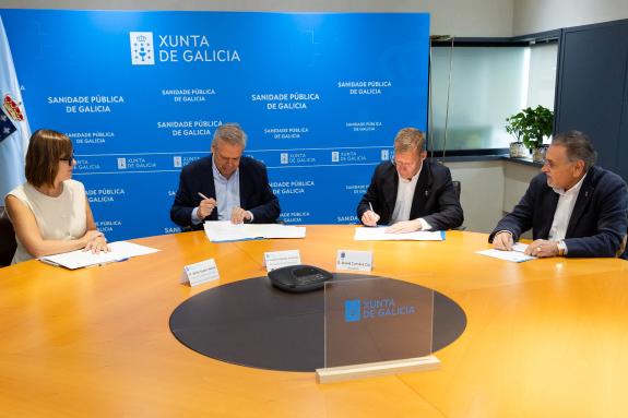 Imagen de la noticia:La Xunta y el ayuntamiento de A Lama firman el convenio de colaboración para la reforma del centro de salud del municipio co...