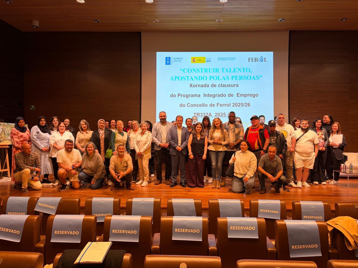 El Programa Integrado de Empleo de Ferrol alcanza un 75% de inserción laboral