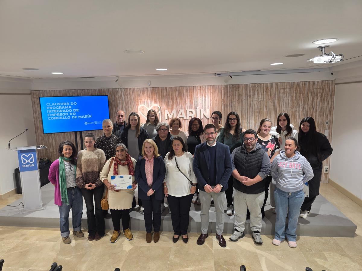 La Xunta de Galicia clausura el Programa Integrado de Empleo en Marín, destacando su impacto en la inserción laboral