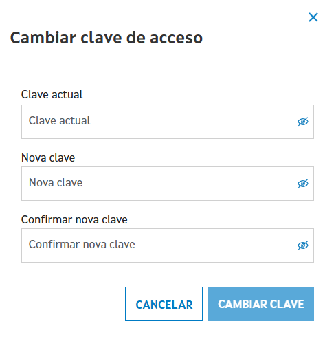 Cambiar clave botón