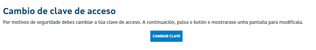 Cambio da clave de acceso