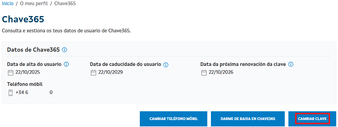 Cambiar clave
