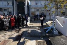 Román Rodríguez refírese a Manuel Murguía como un piar fundamental no esplendor creativo da lingua galega