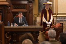 Román Rodríguez refírese a Manuel Murguía como un piar fundamental no esplendor creativo da lingua galega