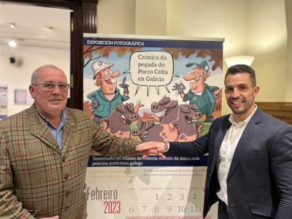 Imagen de la noticia:Asoporcel inaugura en Madrid “Crónica da pegada do porco celta en Galicia”, una exposición fotográfica sobre la evolución de...