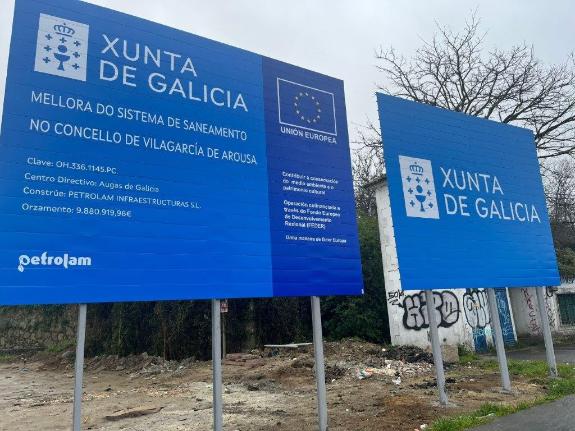 Imaxe da nova:La Xunta comienza las obras de renovación del saneamiento de Vilagarcía de Arousa, que suponen una inversión de casi 10 M€