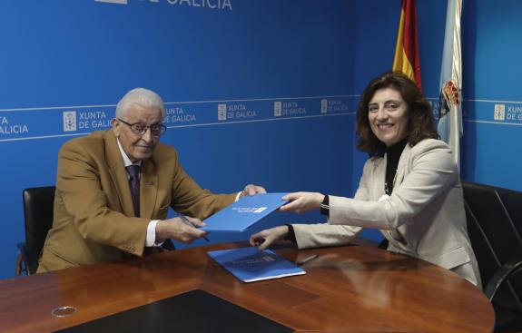 Imaxe da nova:A Xunta e o Concello de Cortegada destinan preto de 110.000 € á urbanización da praza pública de Meréns