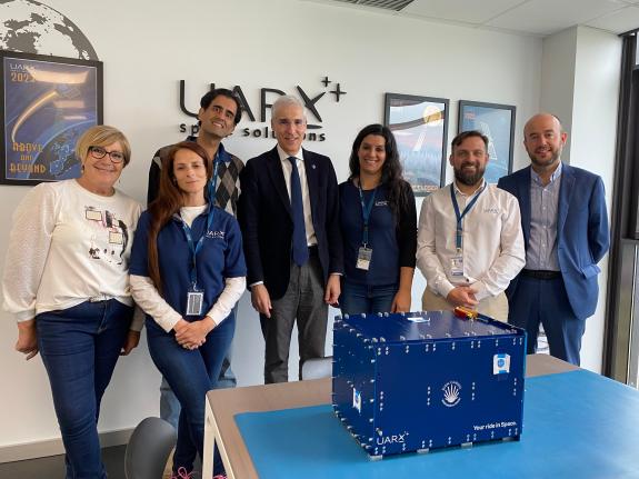 Imaxe da nova:A Xunta salienta que UARX Space exemplifica o coñecemento, talento e innovación da industria aeroespacial de Galicia