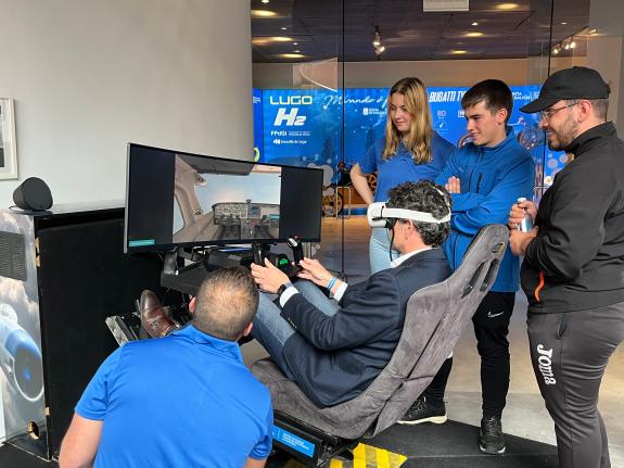 Imaxe da nova:O CIFP As Mercedes amosa os proxectos innovadores dos ciclos de Aeromecánica e Enerxías eficientes no ‘Tour do Talento’